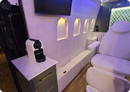 Interior med spa details and finishes