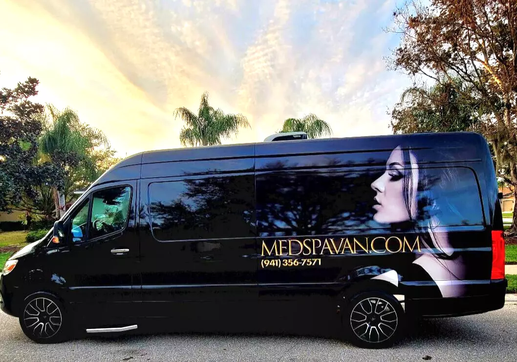 Luxury mobile med spa van in Florida