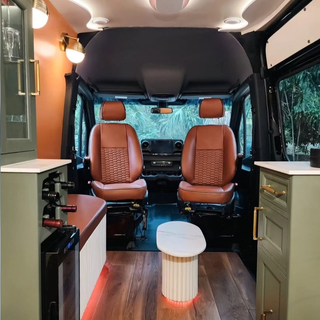 MedSpaVan seating and interior layout