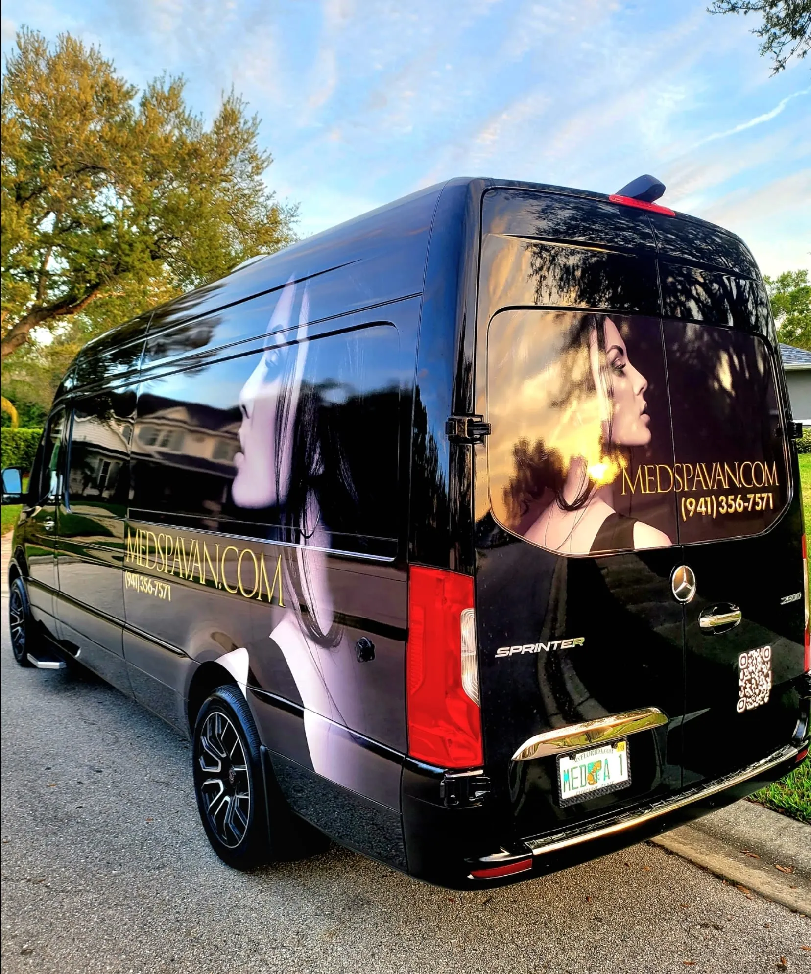 Completed MedSpaVan mobile med spa build